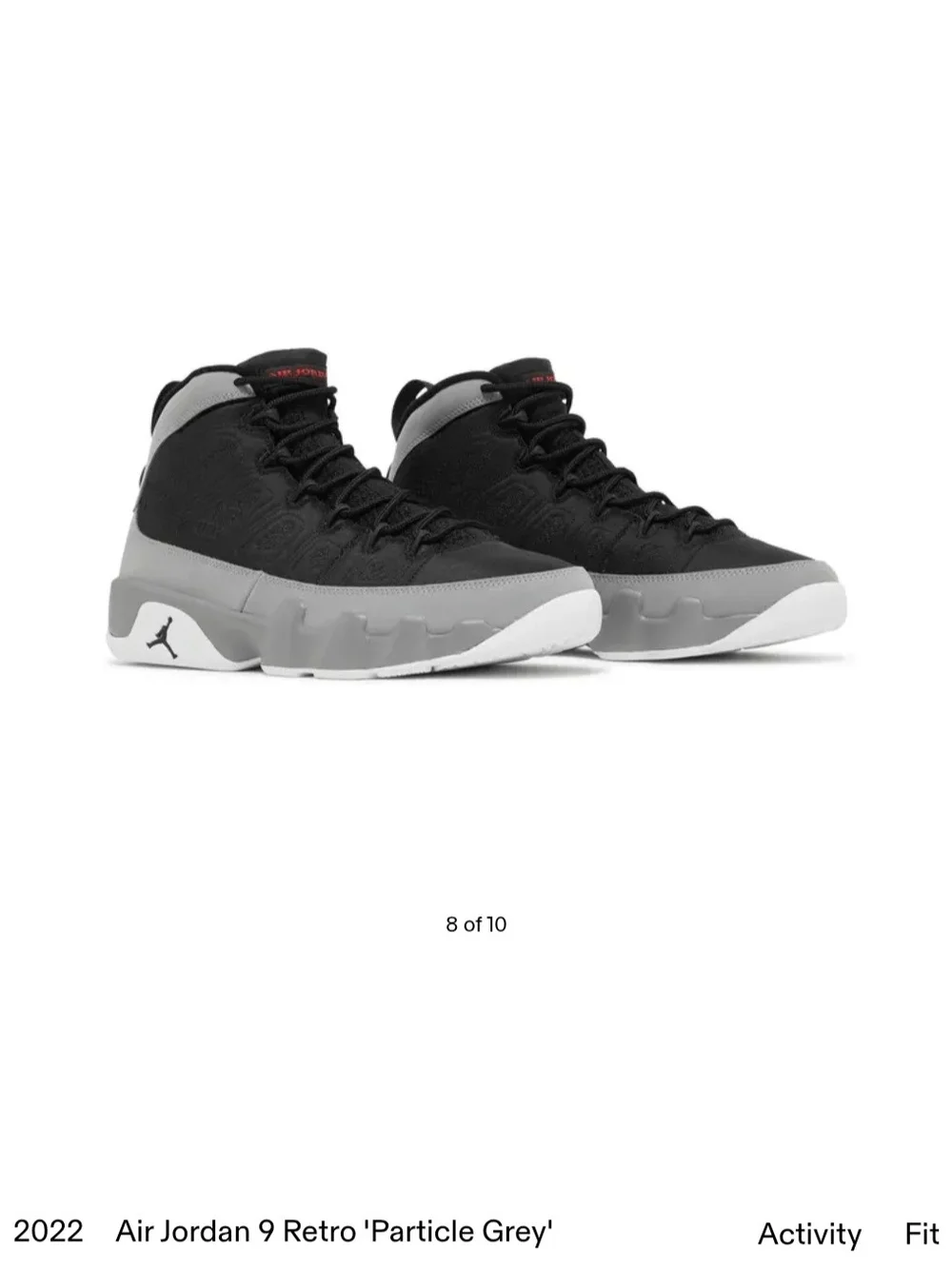Jordan 9 Retro Men's Sneakers - Black & Gray